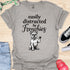 Easily distracted by frenchies - V16 - The Distracting Paw Two T-Shirt
